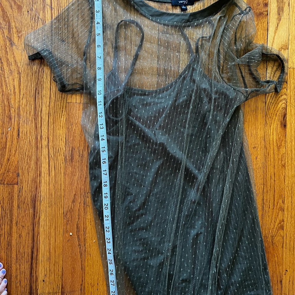 Sheer mesh 2 piece dress